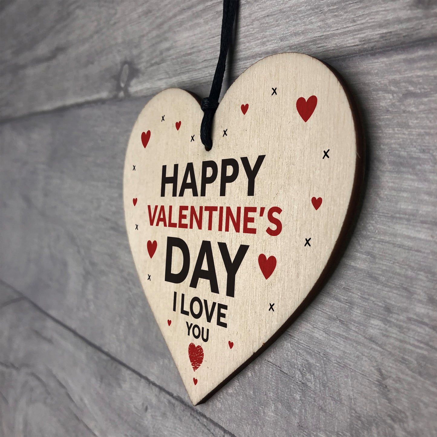 Happy Valentines Day Gift Wood Heart Gift For Him Her