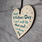First 1st Fathers Day Gifts Wooden Heart Novelty Gift For Dad