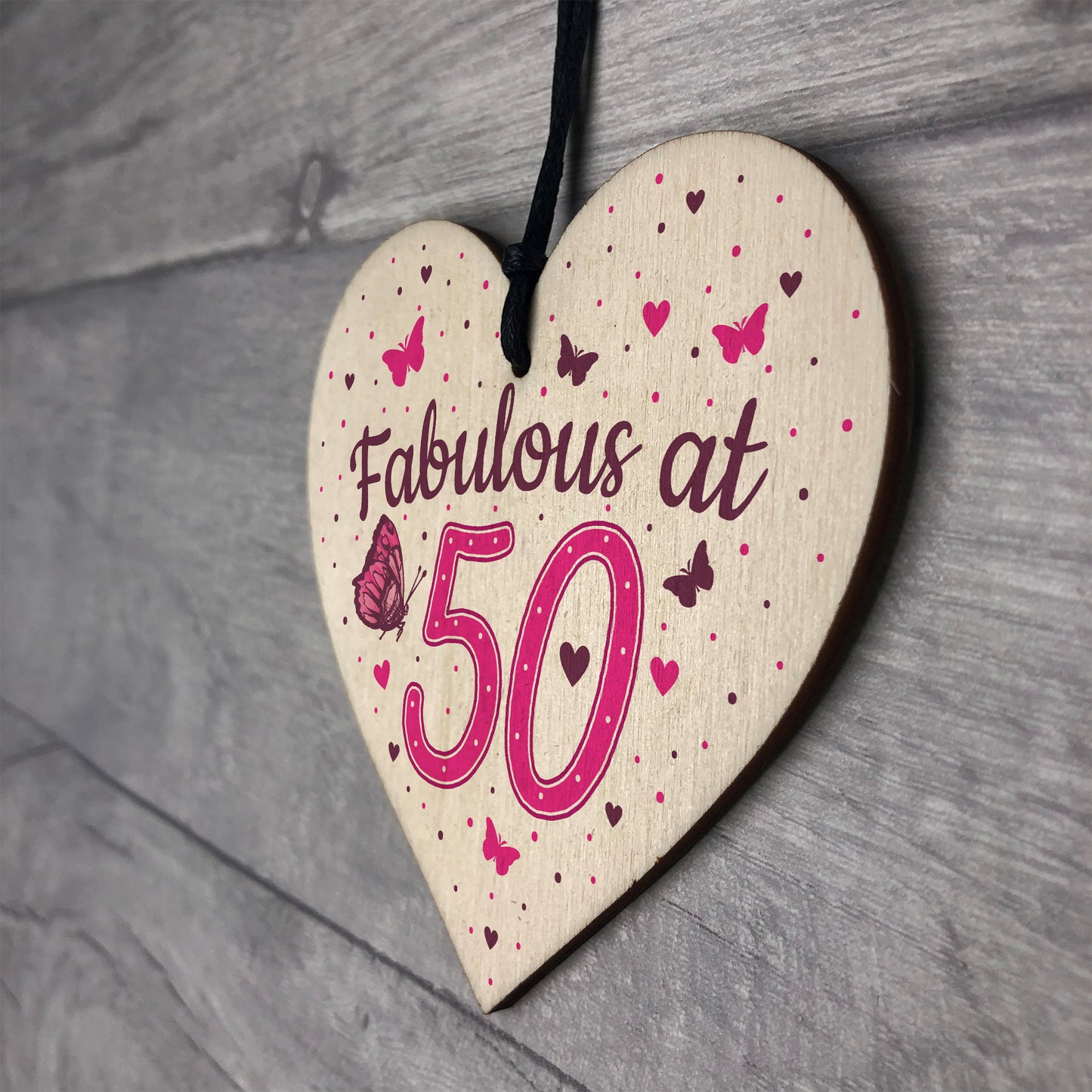 Fabulous At 50 50th 40th 60th Birthday Gifts For Women Men Heart