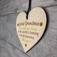 Great Grandma Gift Wooden Heart Granparent Birthday Gift For Her