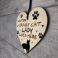 Cat Sign CRAZY CAT LADY Gift For Women Cat Gift Funny Cat Sign