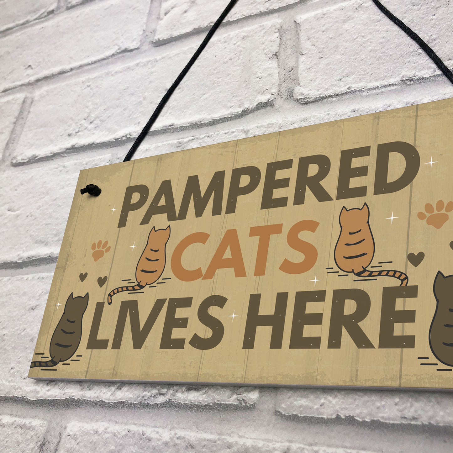 Funny Cat Sign For Home Sign For Gate Pet Sign Funny Cat Gift
