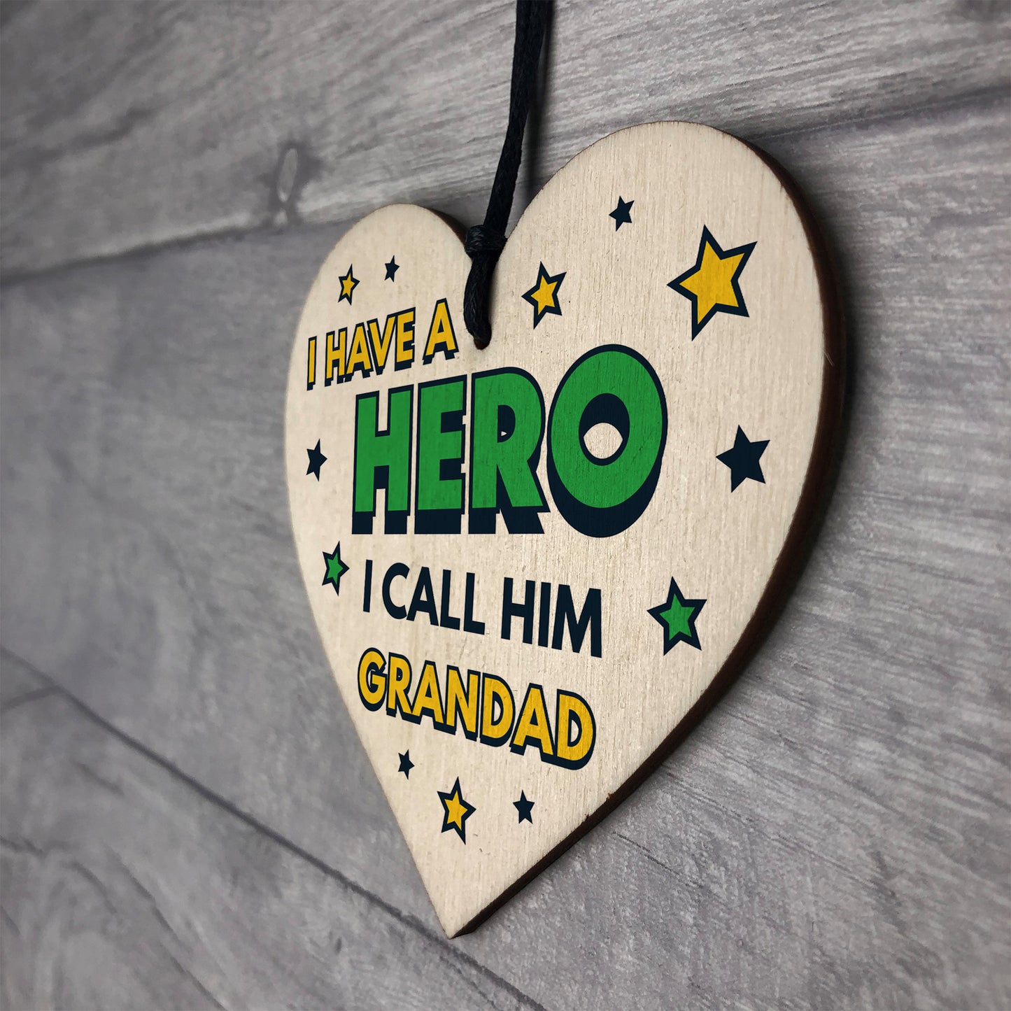 Grandad Gifts For Fathers Day Birthday Heart Superhero Theme