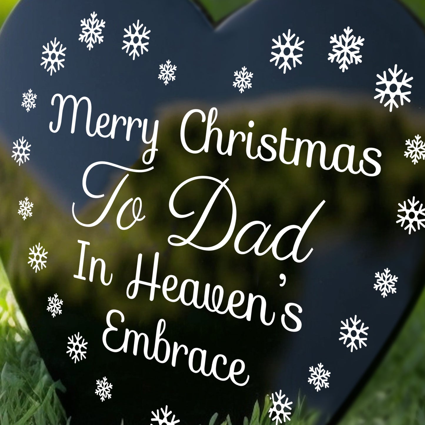 Dad Christmas Memorial Graveside Plaque Grave Memorial Decor
