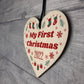 Baby Son Daughter's First Christmas 2022 Wooden Tree Bauble