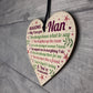 Why I Love You Nan Gifts Wooden Heart Nan Cards From Grandson