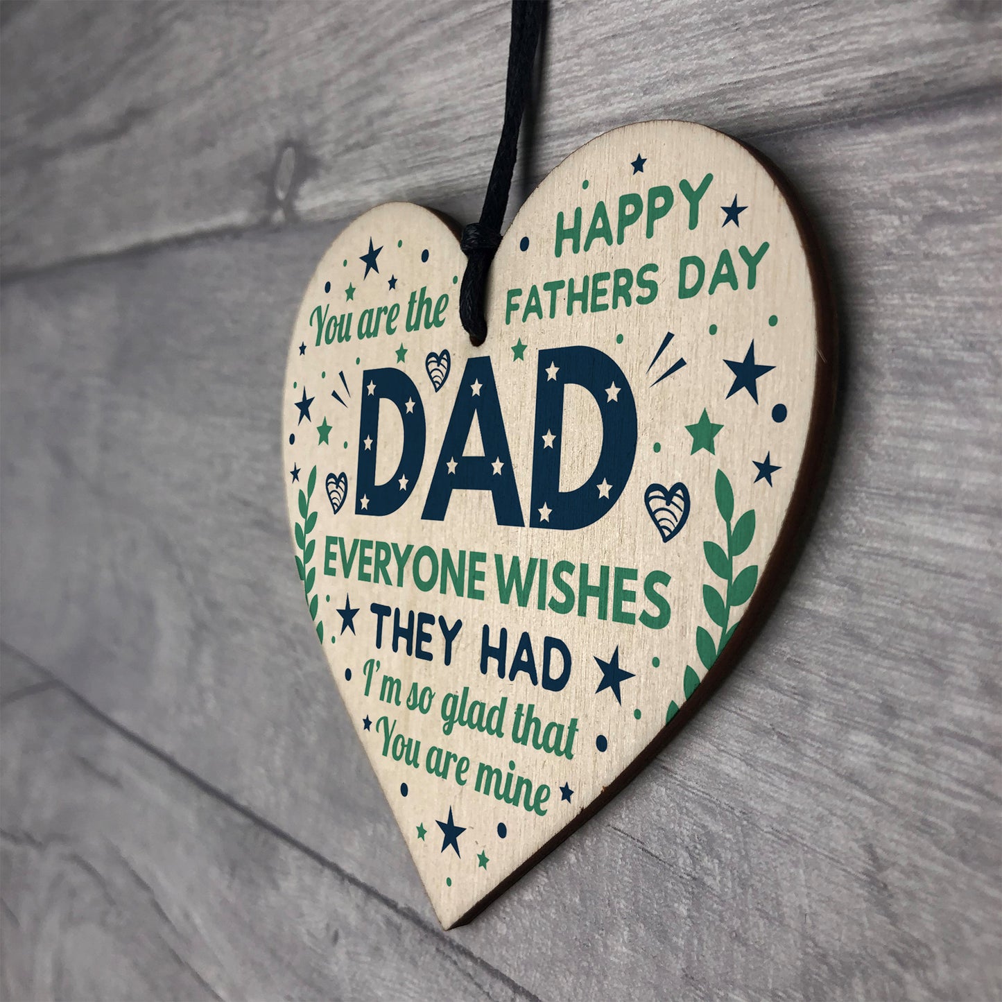 Fathers Day Gift For Dad Funny Dad Card From Daughter Son Heart