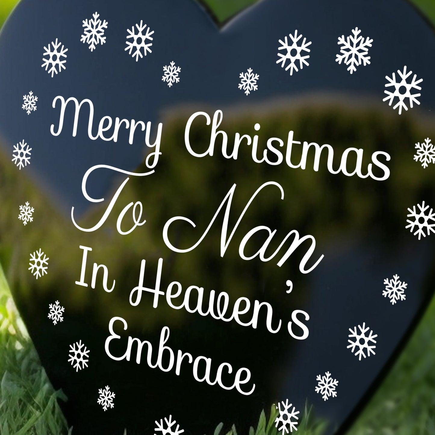 Merry Christmas Memorial Stake For Nan Acrylic Grave Marker