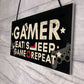 Pack of 3 Gaming Sign Bundle Gift For Gamers Birthday Gifts