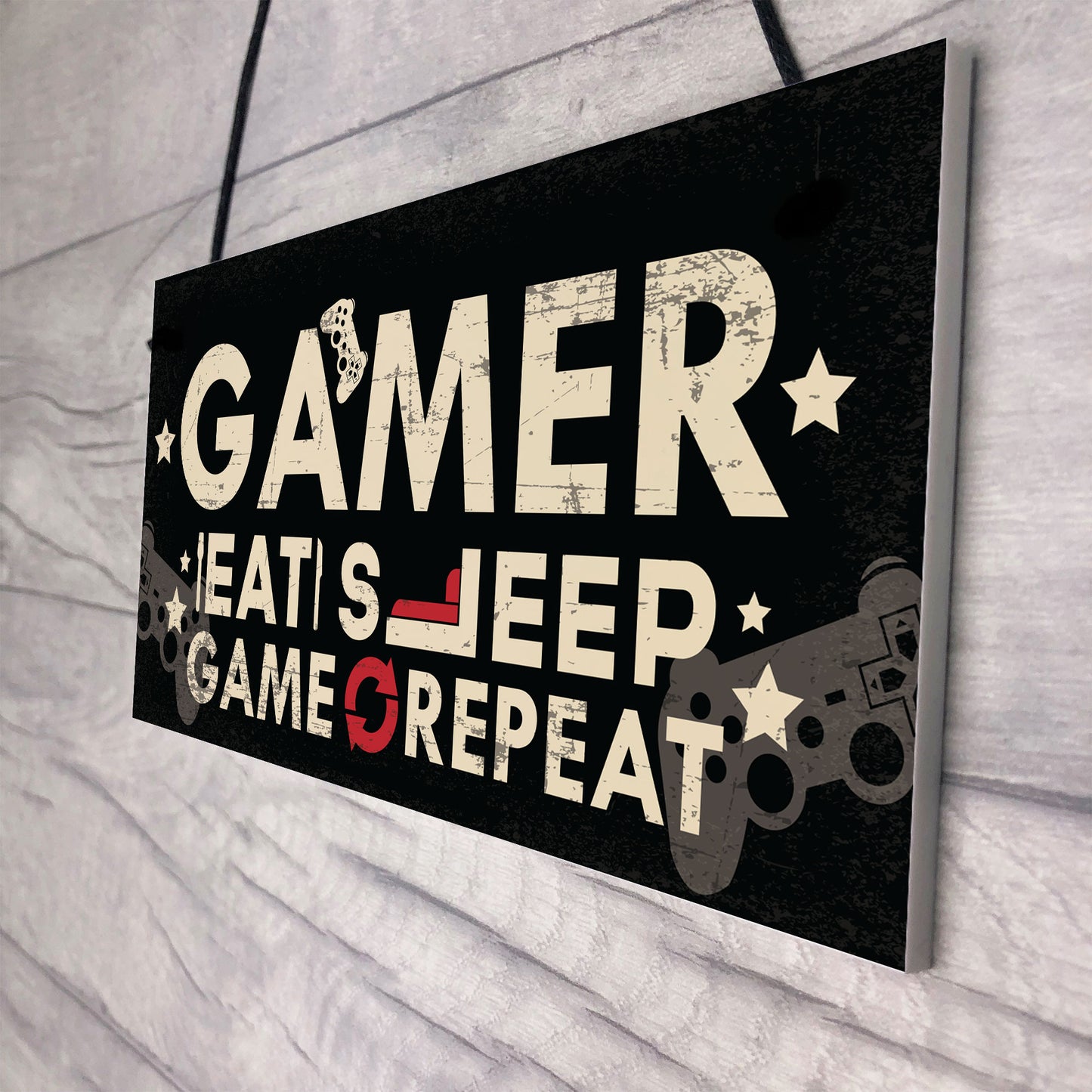 Pack of 3 Gaming Sign Bundle Gift For Gamers Birthday Gifts