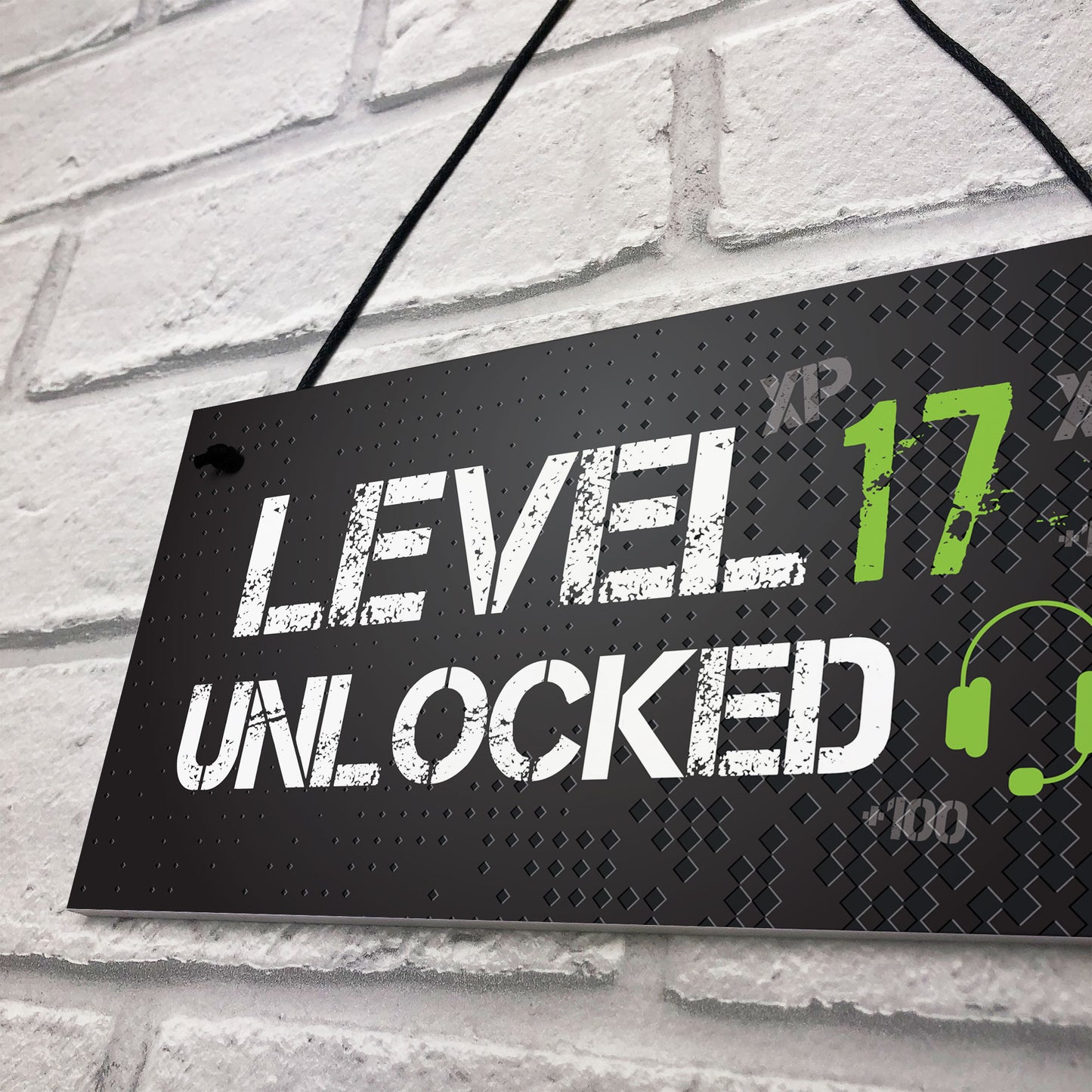 Funny 17th Birthday Gift For Son Brother Gaming Sign Gamer Gift