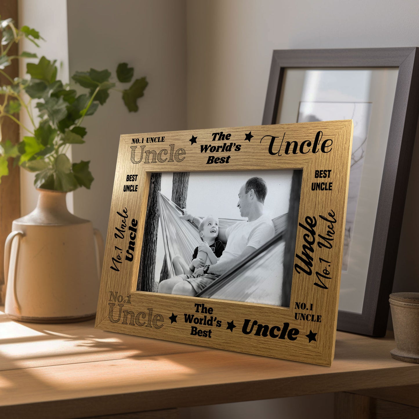 UNCLE PHOTO FRAME For Best Uncle Fathers Day Birthday Gift