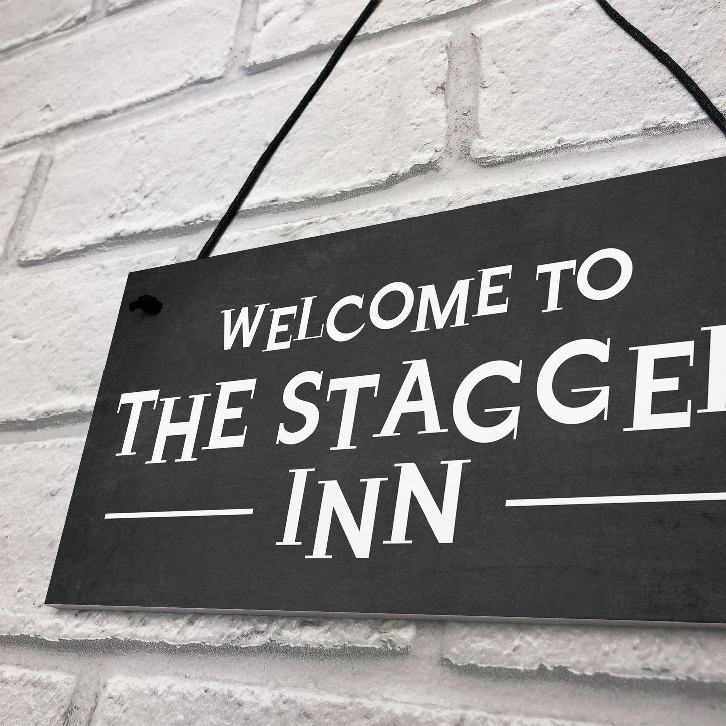 Funny Humour Home Bar Sign STAGGER INN Man Cave Pub Garage