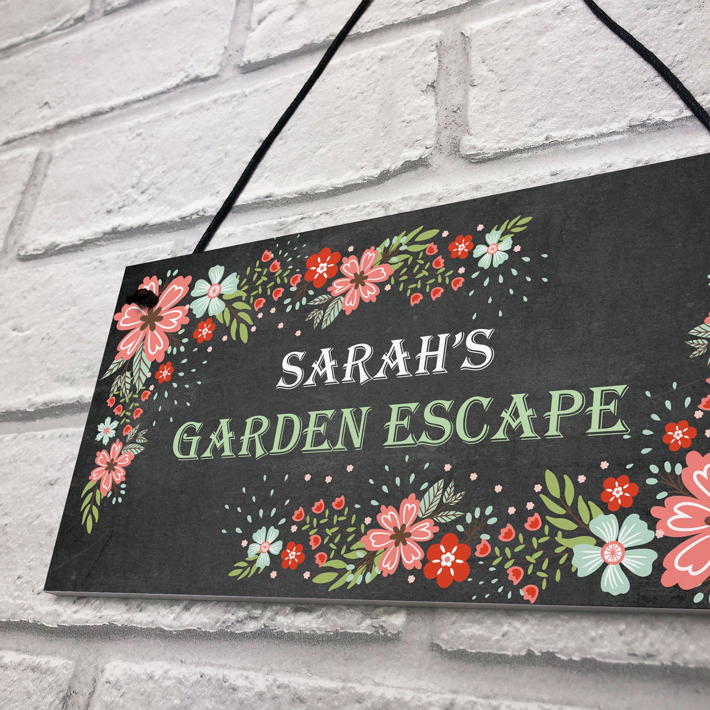 Personalised Garden Sign For Outdoors Garden Escape Sign