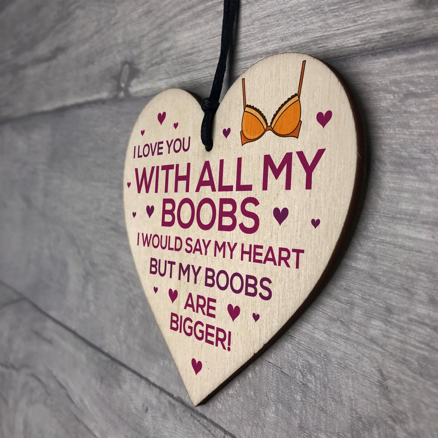 Love You Plaque Funny Anniversary Christmas Gift Husband