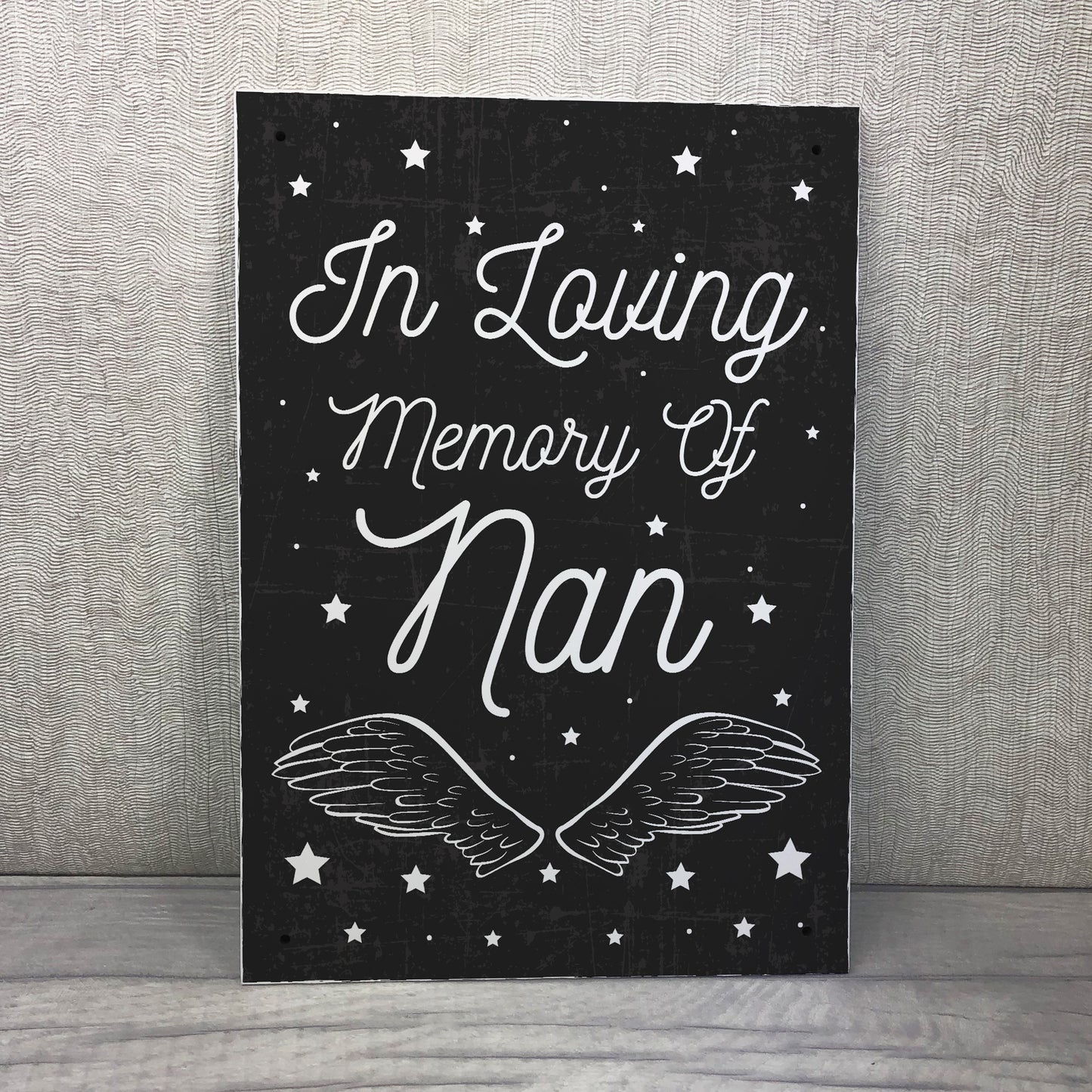 Christmas In Memory Of NAN Nanny Angel Grave Memorial Plaque