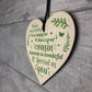 Handmade Special Cousin Gift Wood Heart Plaque Birthday Keepsake