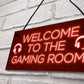 Gaming Room Sign Welcome Sign For Man Cave Boys Bedroom Gift