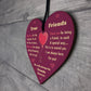 Best Friends Wood Heart, Friends Forever Sign, Friendship Gift