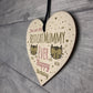 Best Cat Mummy Funny Mum Birthday Gifts Wood Heart Humour Cat