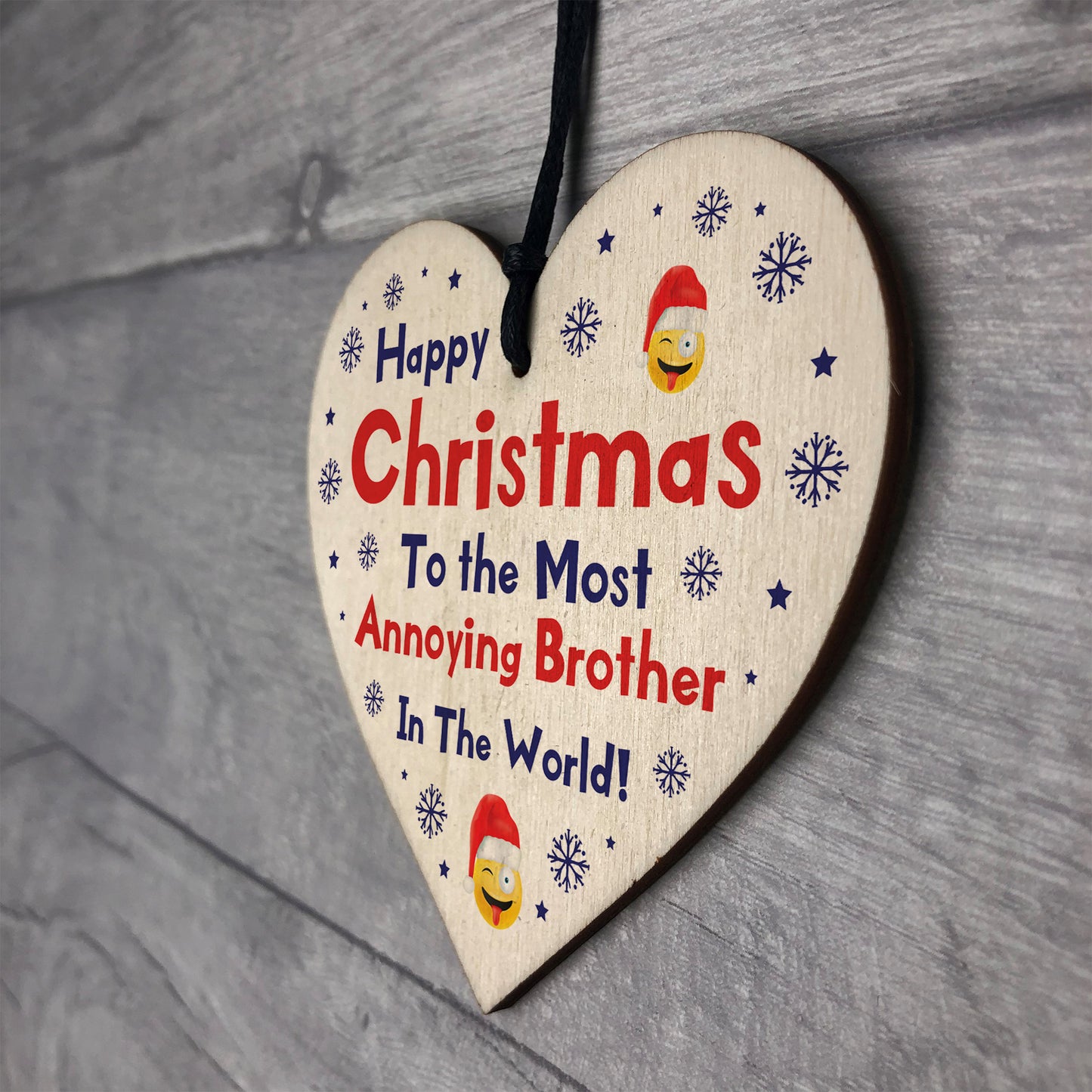 Funny Joke Brother Gift For Christmas Heart Novelty Brother Gift