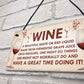 Funny Kitchen Humorous Wall Plaque Vintage Shabby Chic Home Bar