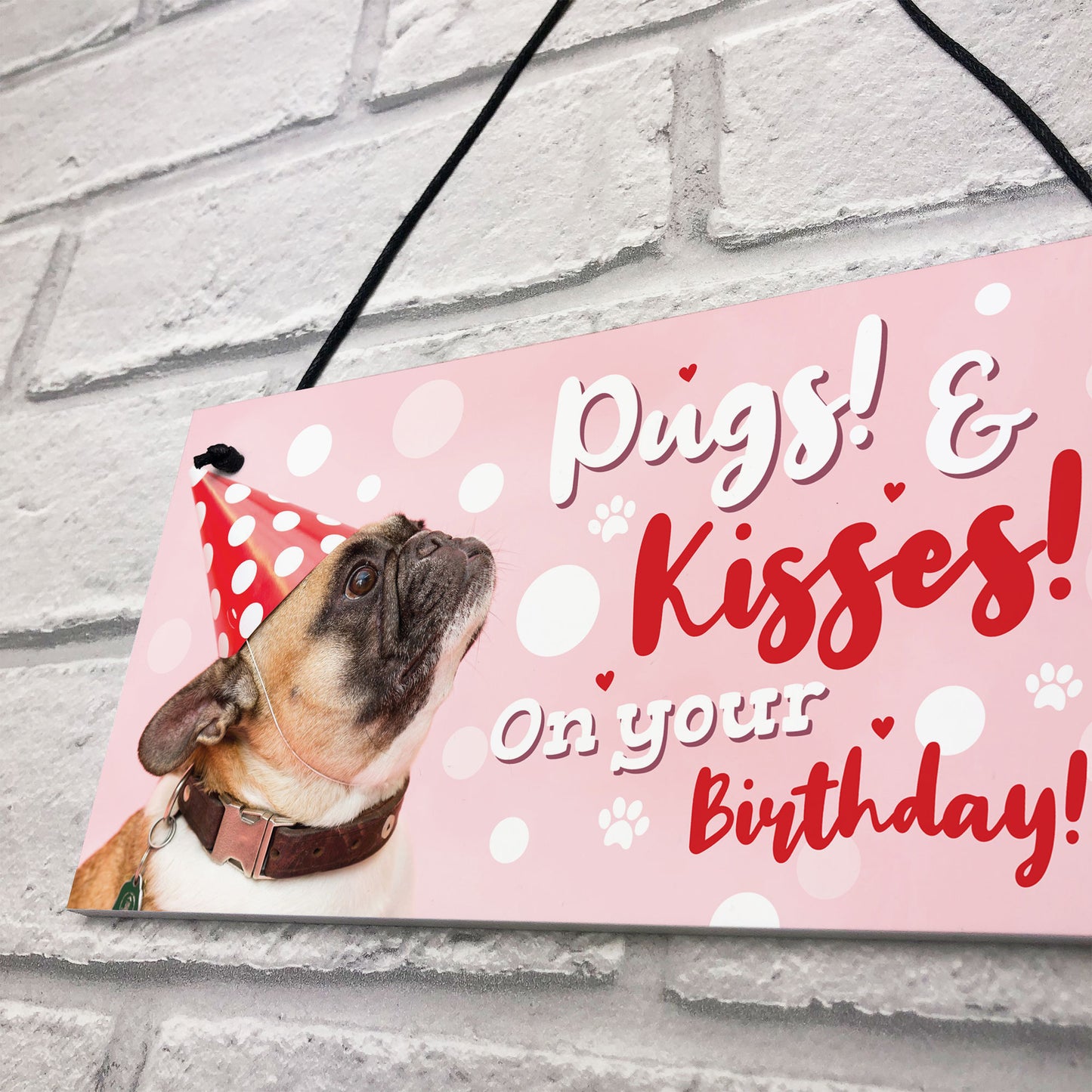 Dog Sign For Home Funny Gift From Pug Gift Mum Dad Birthday Gift