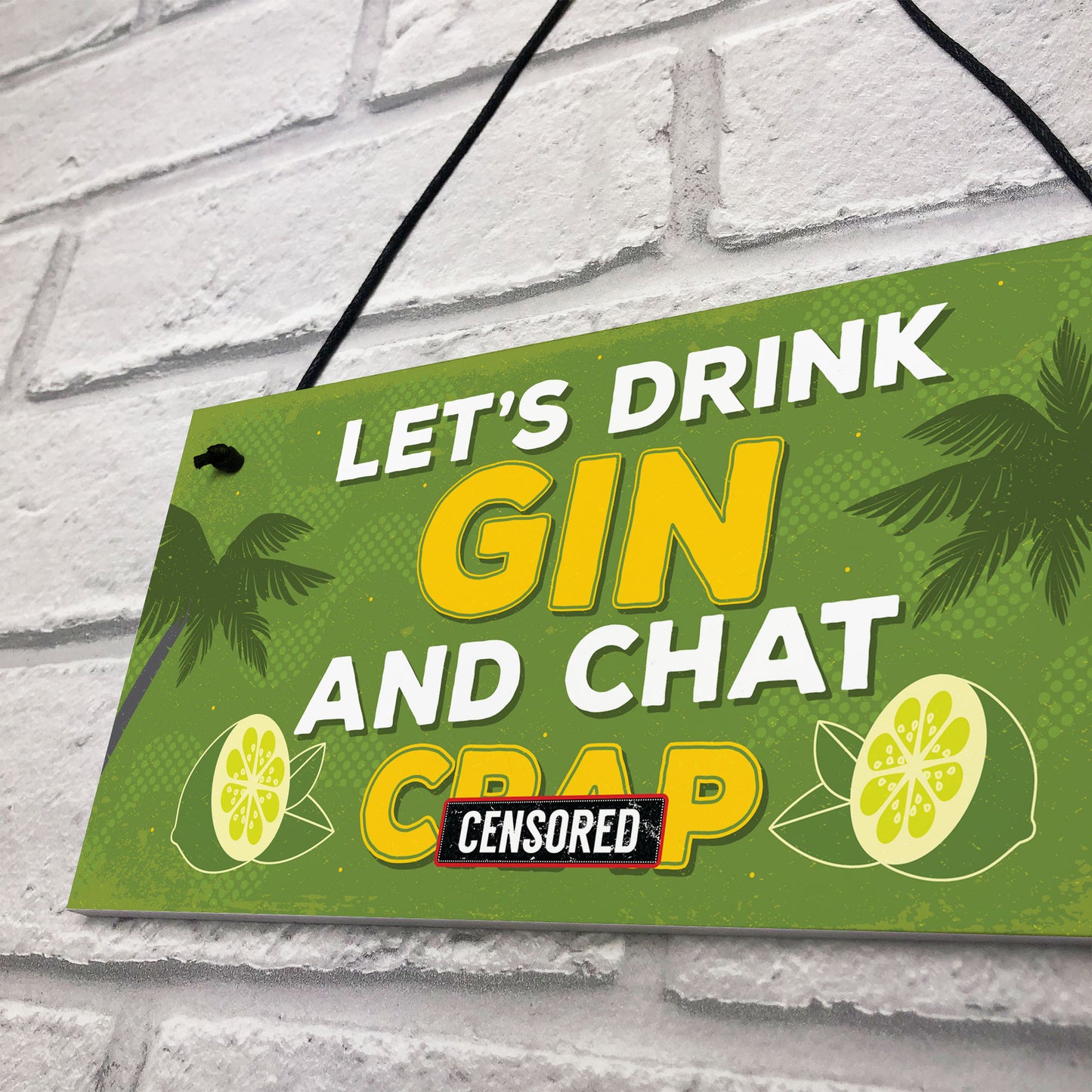 Novelty Gin Wall Sign Funny Bar Pub Man Cave Kitchen Plaque Gift