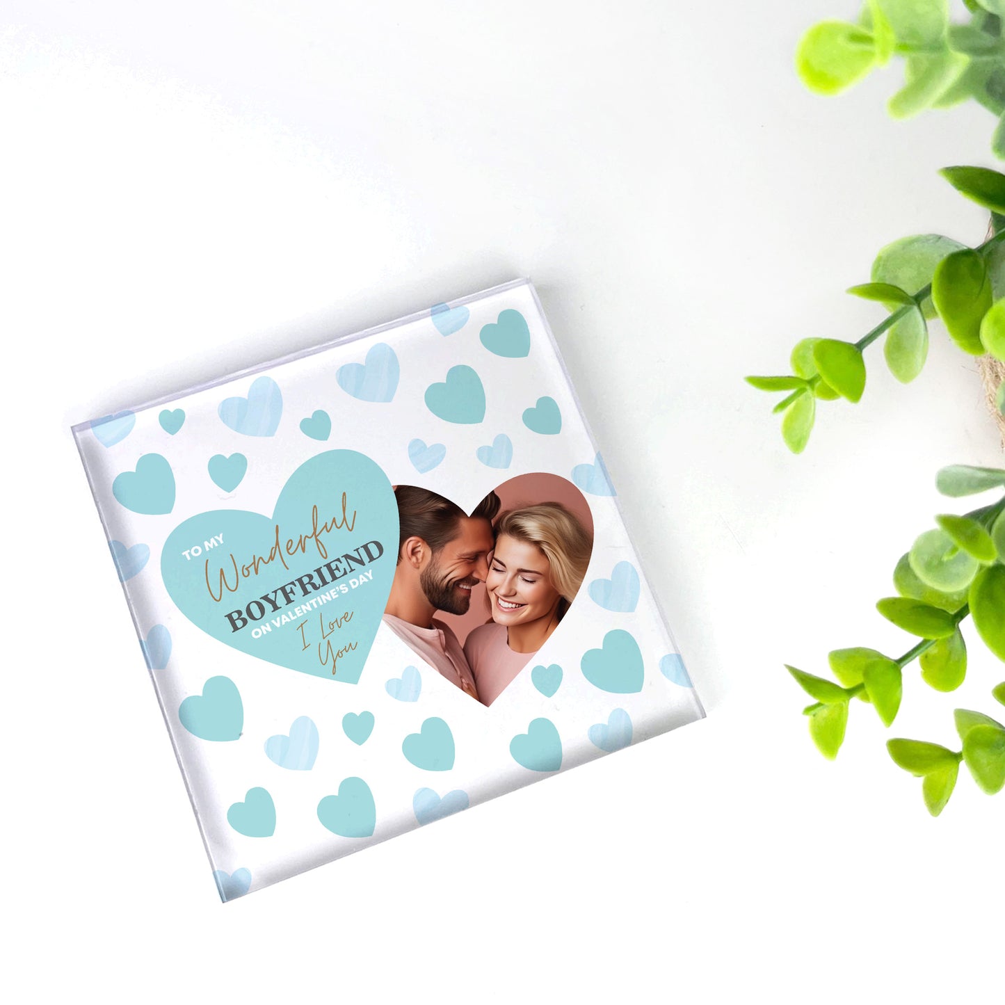 Personalised Valentines Gifts For Boyfriend Acrylic Photo Gift