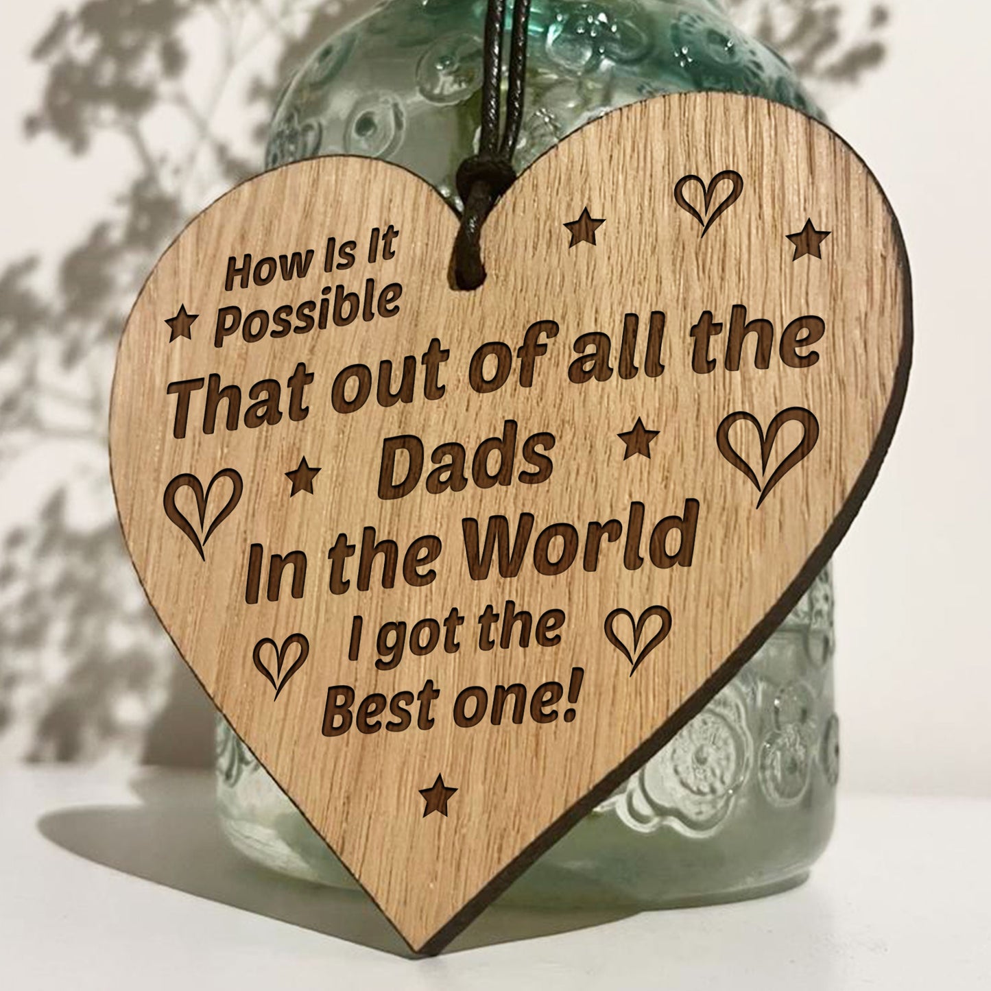 Funny Dad Gifts Birthday Fathers Day Gift For Him Engraved Heart