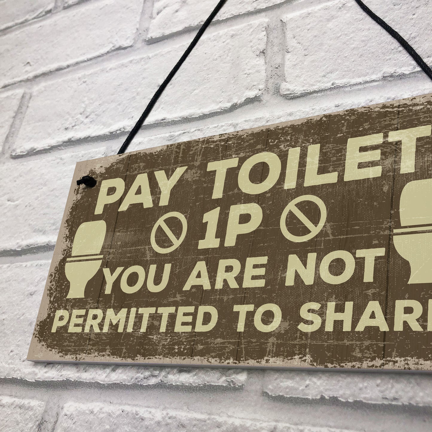Shabby Chic BATHROOM Signs Door Plaque Toilet Bathroom The Loo