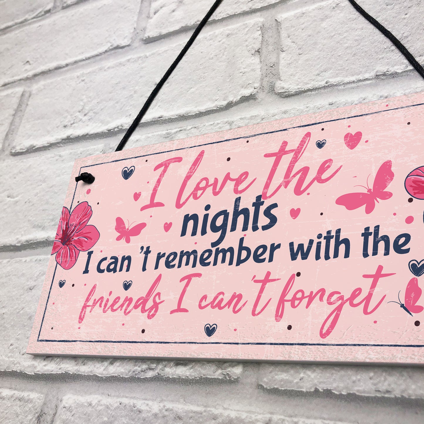 Funny Friendship Sign Gift Best Friend Hanging Plaque Birthday
