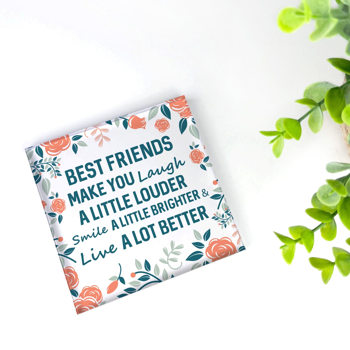 Friend Christmas Gifts Acrylic Plaque Friendship Gifts for Women