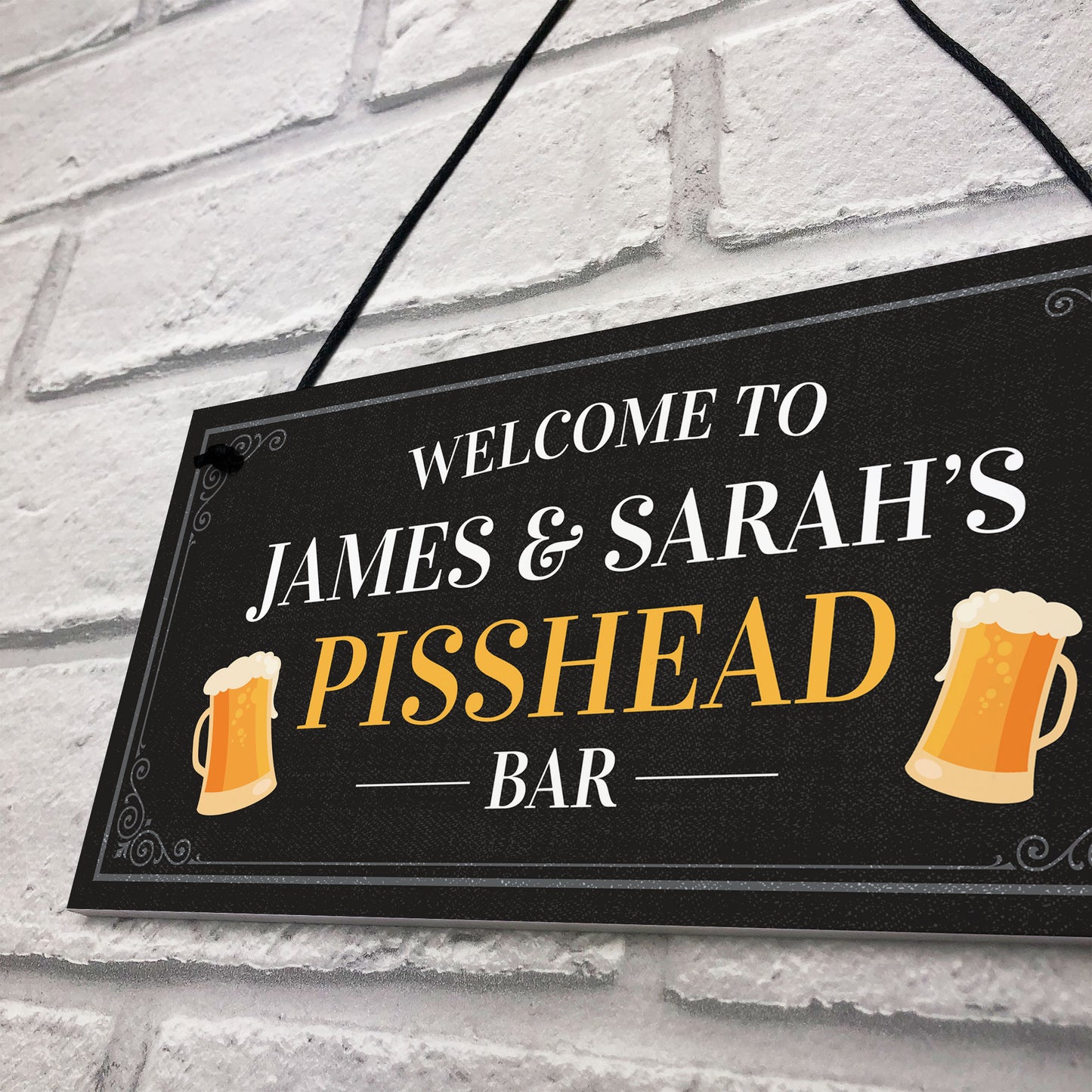 Bar Personalised Funny Decor Sign Beer Garden Shed Pub Decor