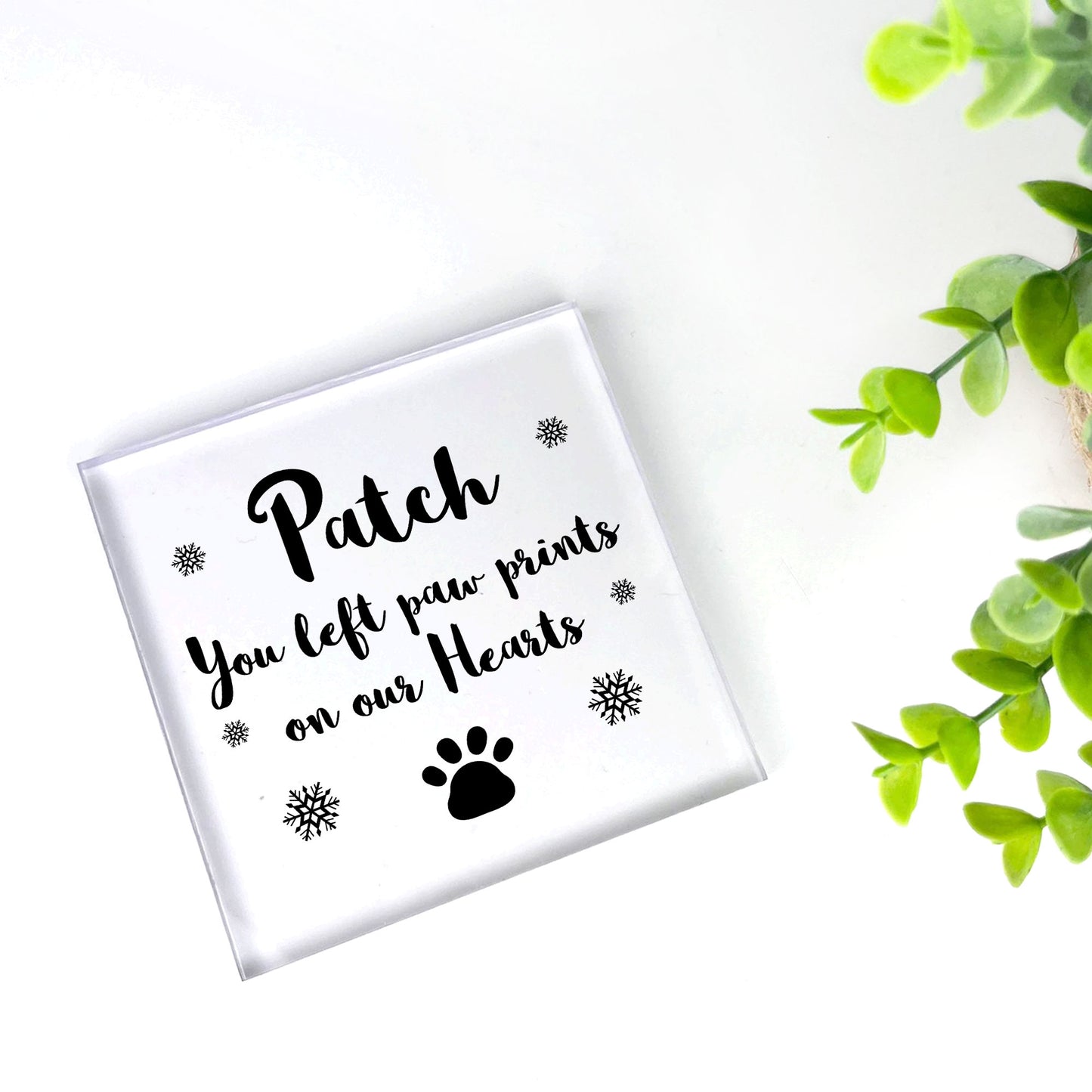 Personalised Pet Memorial Plaque Dog Puppy Memorial Handmade