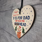Rude Christmas Gift For Dad Funny Wooden Heart Gift For Him