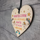 Auntiecorn Auntie Birthday Xmas Wood Heart Novelty Auntie Gift