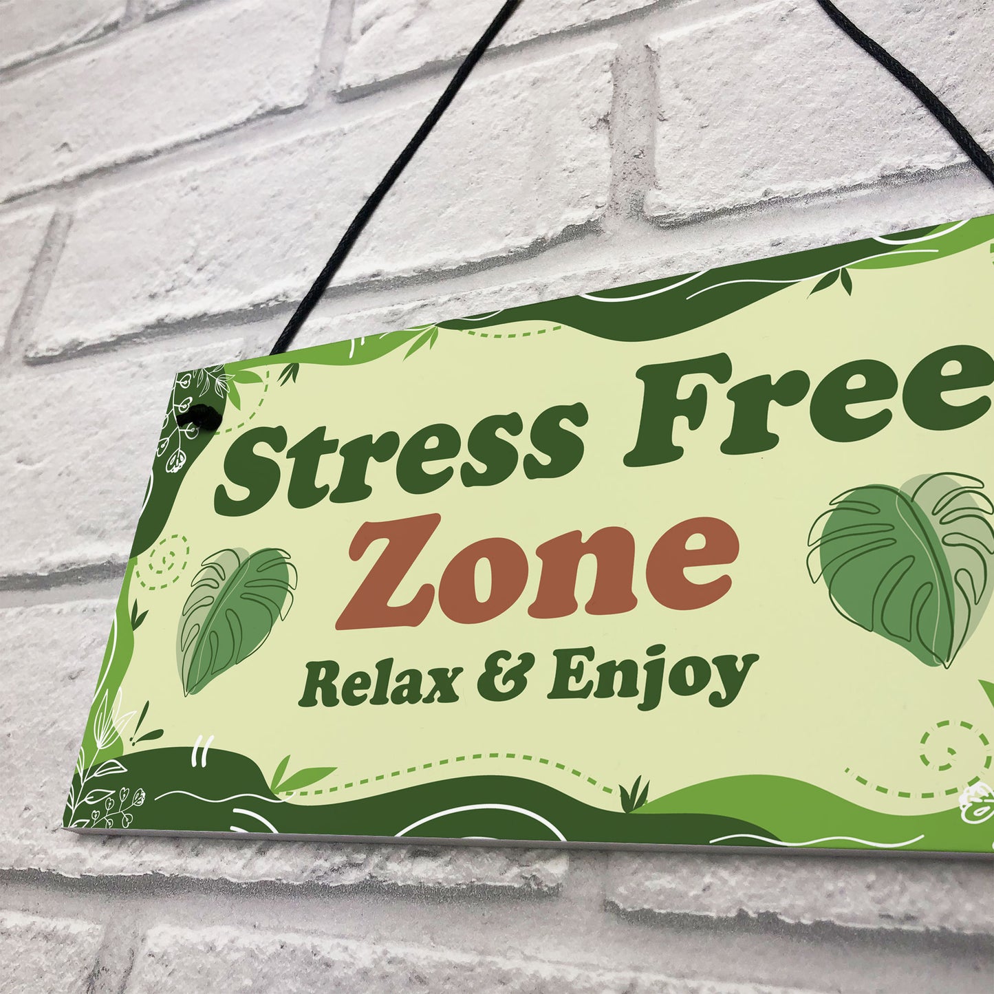 Stress Free Zone Relax And Enjoy Hot Tub Sign Garden Shed Sign