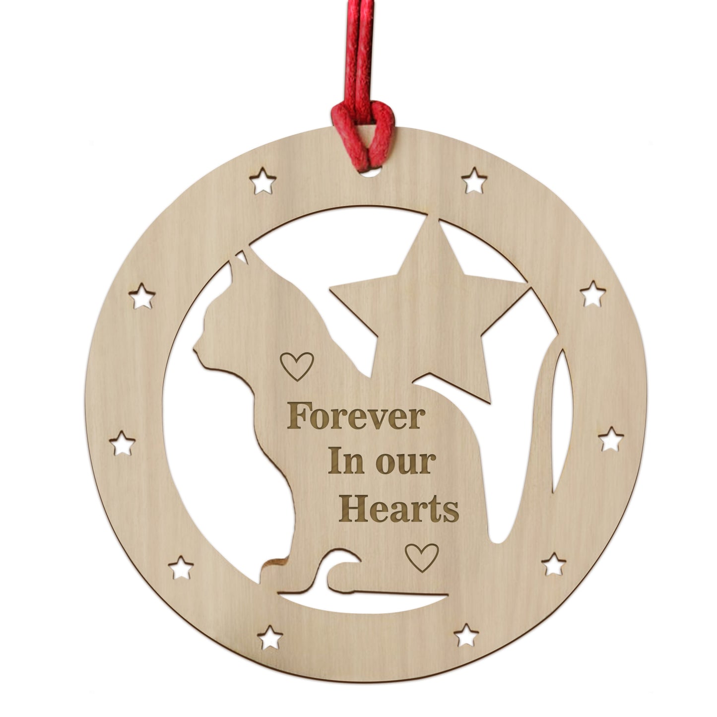 Cat Memorial Christmas Decoration Forever In Our Hearts
