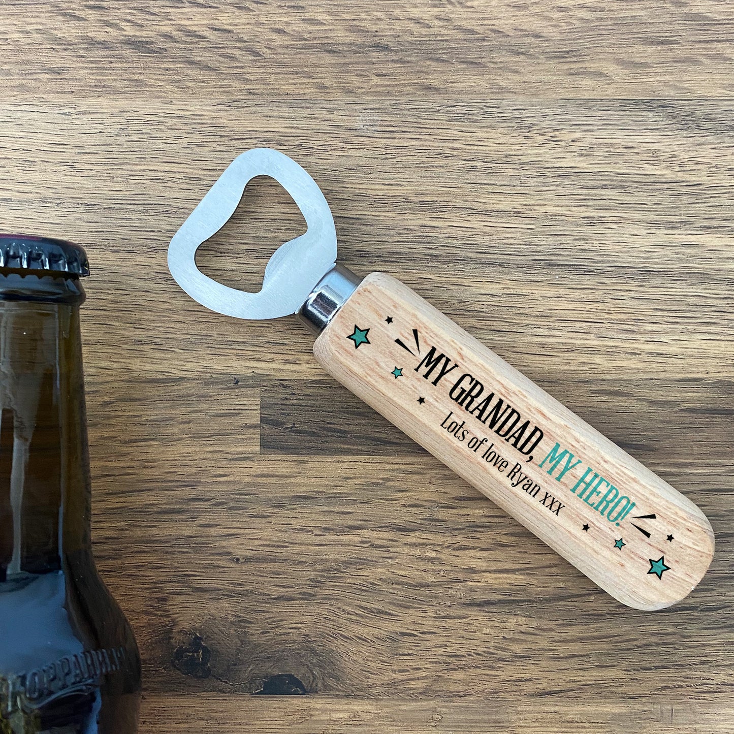Personalised Bottle Opener Gift For Grandad Birthday Father Day