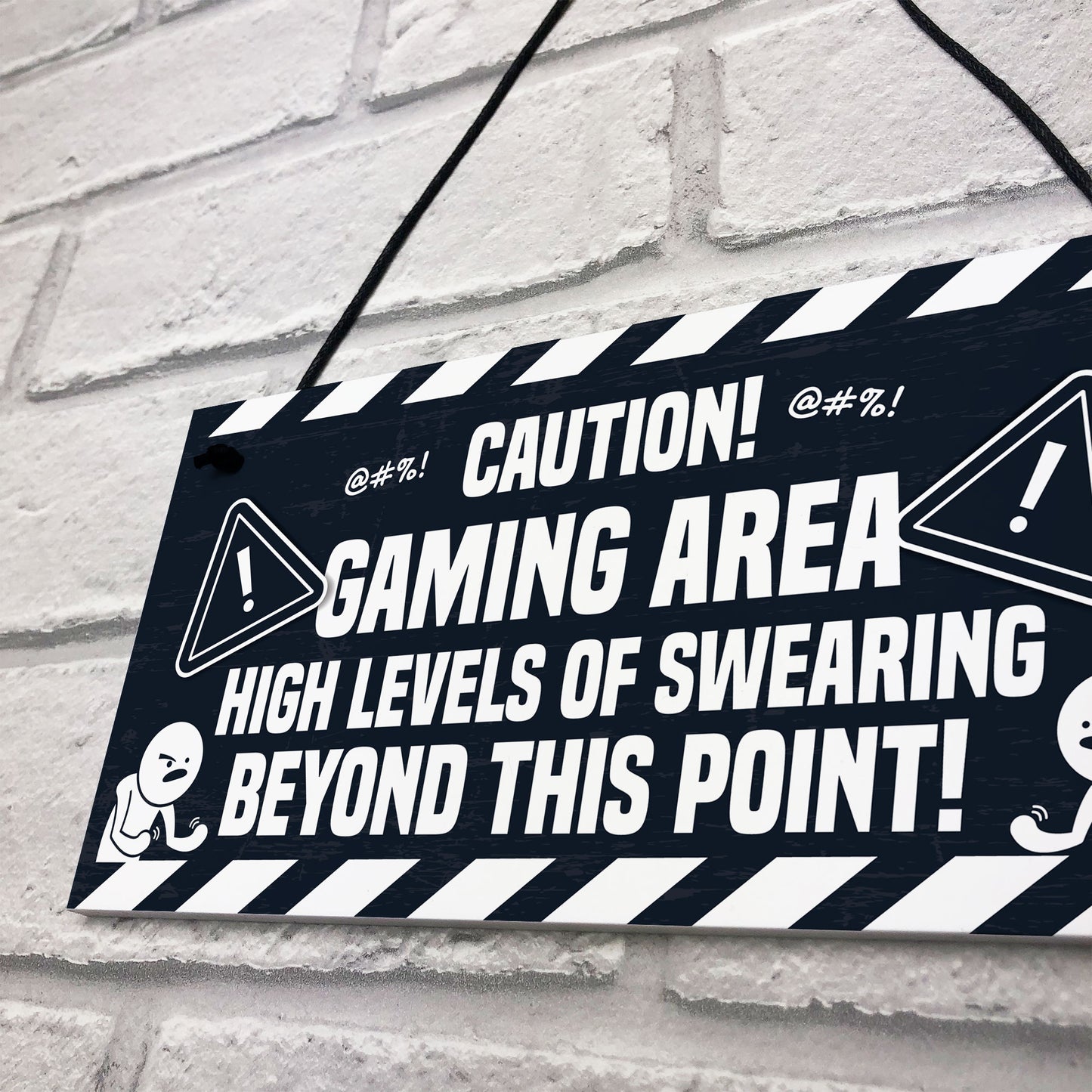 Funny Rude Gaming Sign Gamer Gift For Son Brother Xmas Birthday