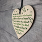 Stepdad Gift For Fathers Day Wood Heart Thank You Gift For Him