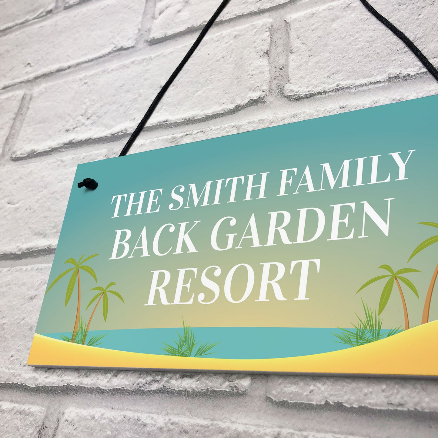 Back Garden Sign Funny Personalised Garden Sign For Outdoor