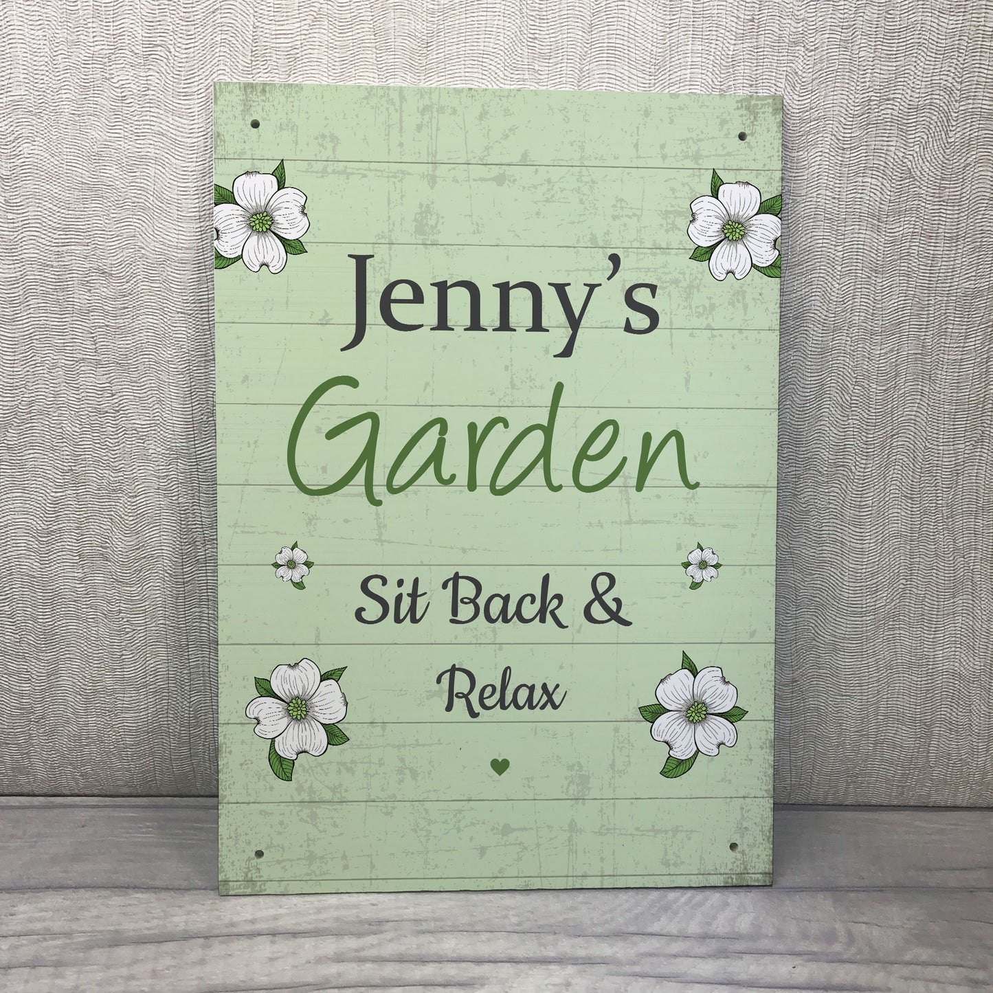 Backyard Garden Hanging Plaque Personalised Summer House Sign