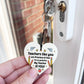 Teacher Thank You Wooden Keyring Appreciation Teacher Leaving