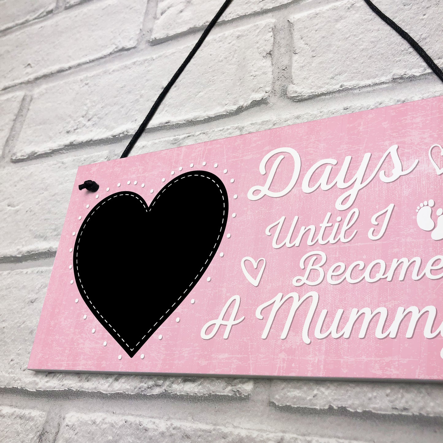 Baby Countdown Sign Mum Mummy Daddy Grandparents Baby