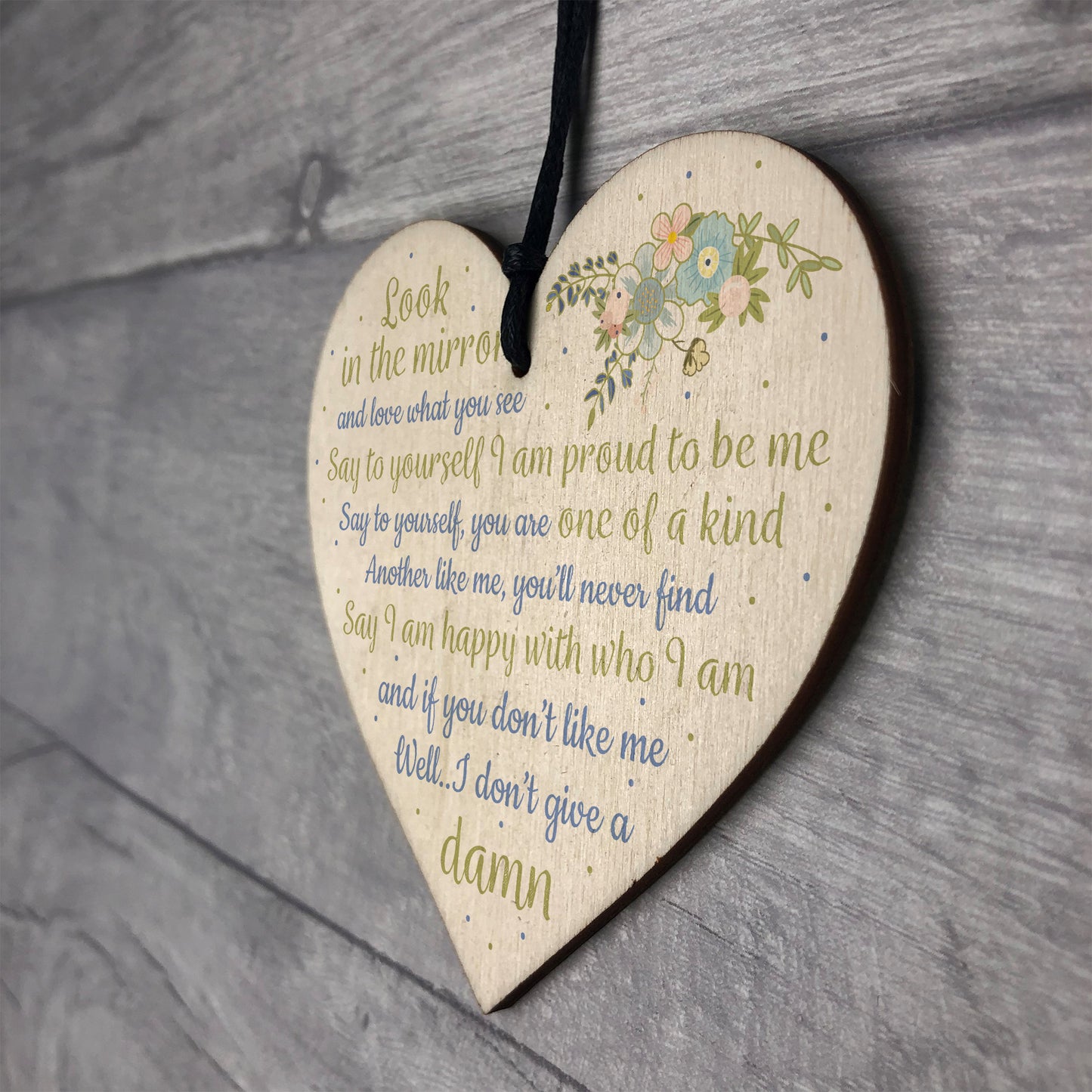 Friendship Sign Inspirational Shabby Chic Heart Plaque Birthday