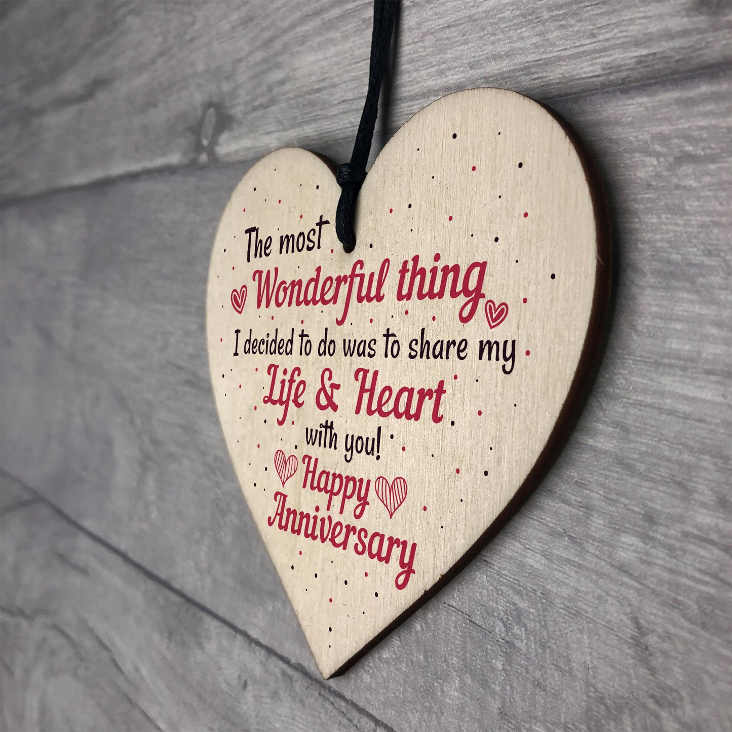 Gifts For Her Wedding Anniversary Card Gifts For Wife Heart