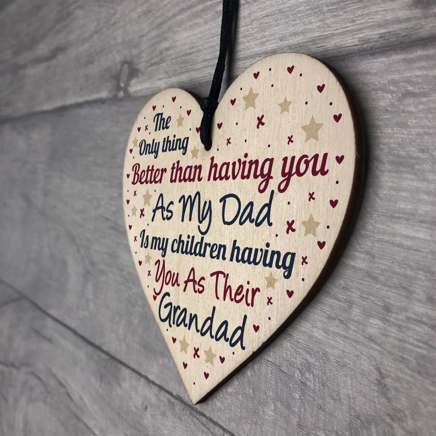 Father's Day Gift For Dad Grandad Gift From Granddaughter Sign