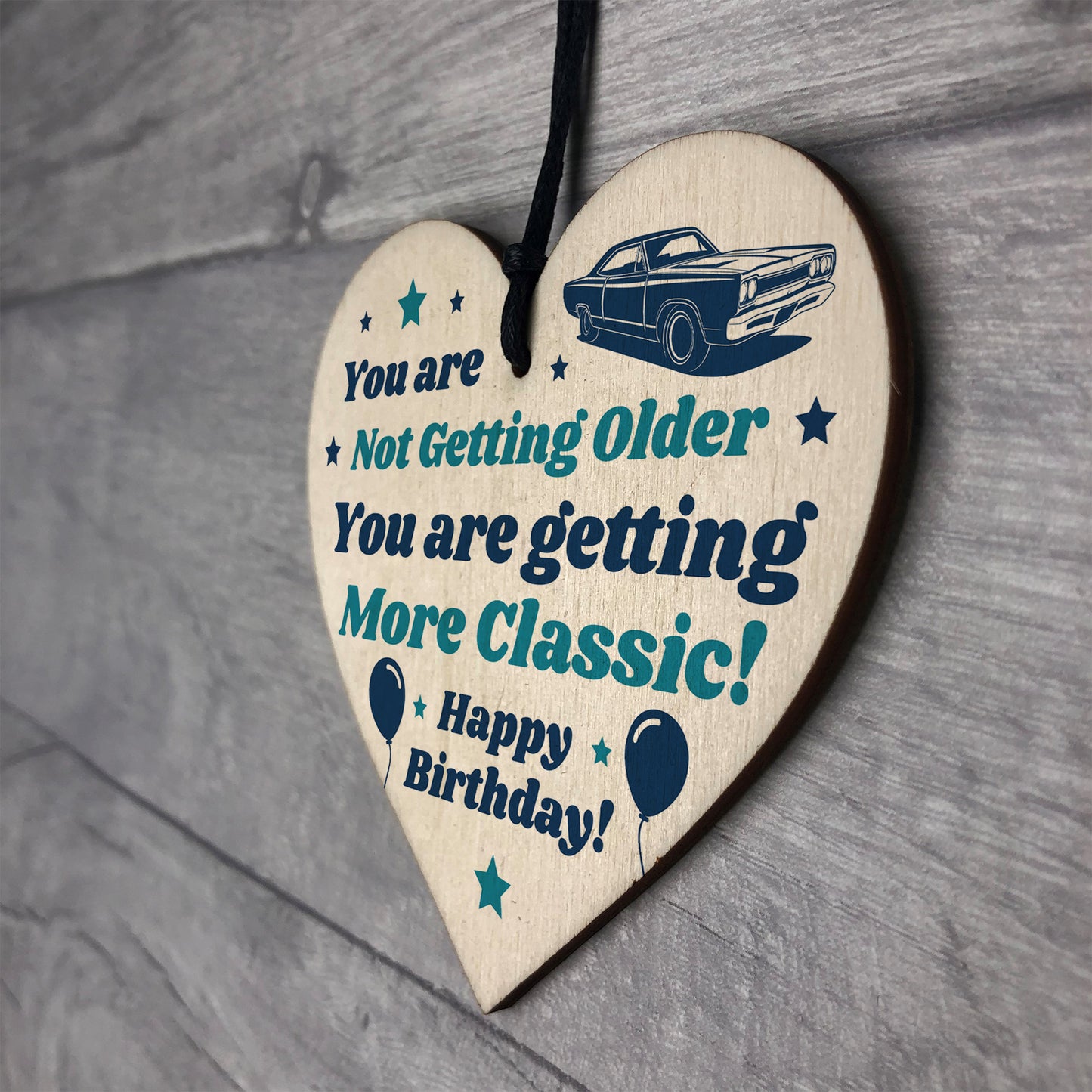 Birthday Gifts For Him Wooden Heart Gift For Dad Grandad Uncle